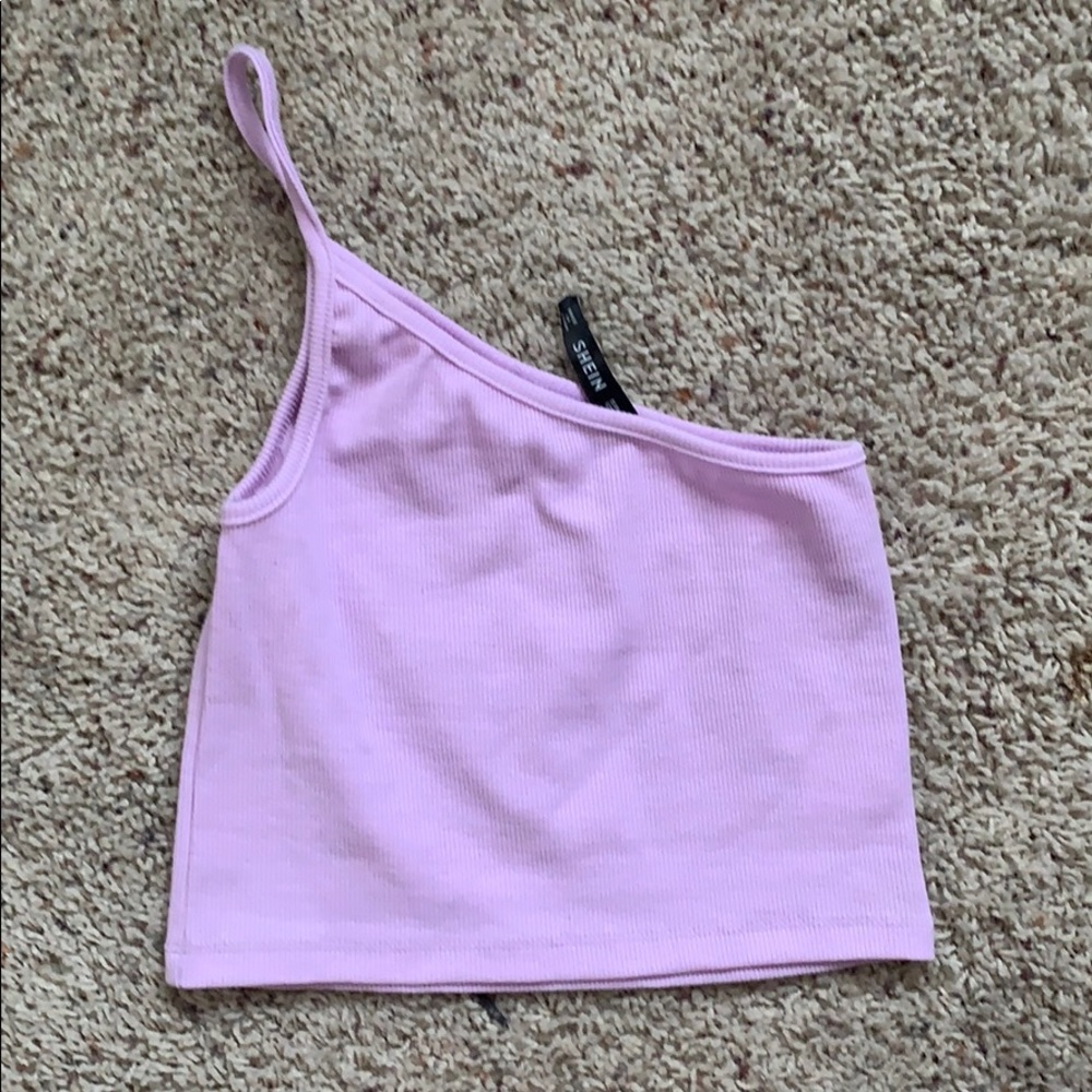 1 shoulder tank top